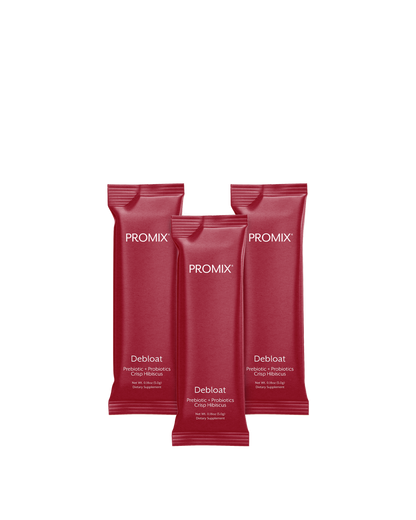 Promix Nutrition Debloat Powder for Gut Health, Reduces Bloating,30 Single Sticks