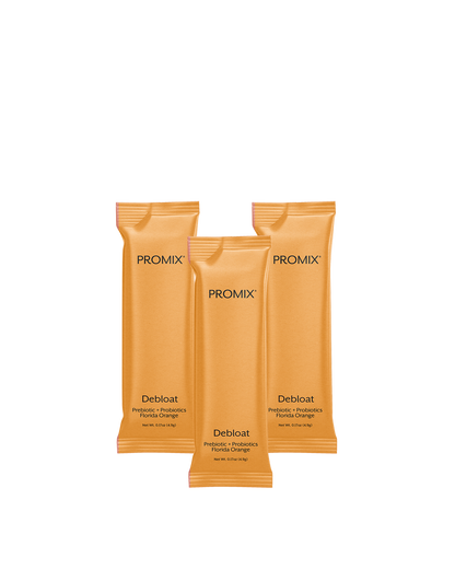 Promix Nutrition Debloat Powder for Gut Health, Reduces Bloating,30 Single Sticks